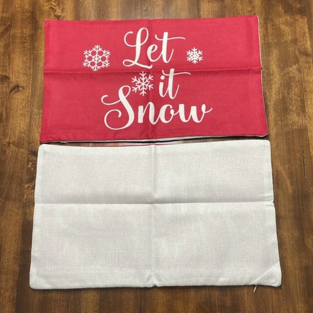 Christmas Holiday Decorative Throw‎ Pillow Covers - Covers Only - 4 Covers - New